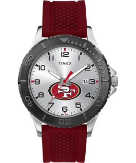 Gamer Crimson San Francisco 49Ers Men's Timex Watch Silver-Tone/Other/Silver-Tone
