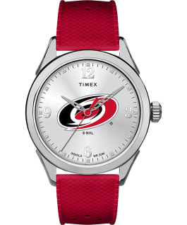 Athena Red Carolina Hurricanes Women's Timex Watch Silver-Tone/Red/White