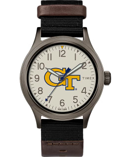 Clutch Georgia Tech Yellow Jackets Men's Timex Watch Titanium/Black/Other