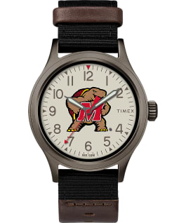 Clutch Maryland Terrapins Men's Timex Watch Titanium/Black/Other