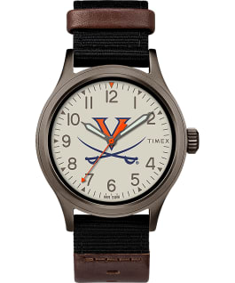 Clutch Virginia Cavaliers Men's Timex Watch Titanium/Black/Other