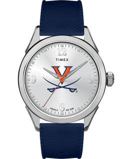 Athena Navy Virginia Cavaliers Women's Timex Watch Silver-Tone/Blue/White