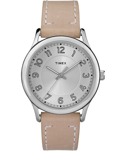 timex leather watch