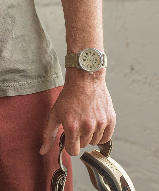 mk1 aluminum 40mm fabric watch