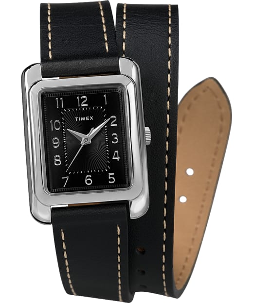 Addison Double Wrap 25mm Leather Strap Watch Timex Us - Leather Wrap Watch Strap Addison Double Wrap 25mm Leather Strap Watch Timex Us - Leather Wrap Watch Strap