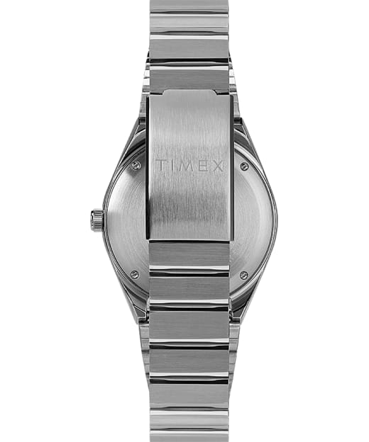 timex black stainless steel watch