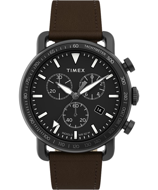 timex chronograph black