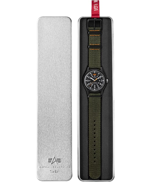 Timex X Alpha Industries 40mm Fabric Strap Watch Timex Us