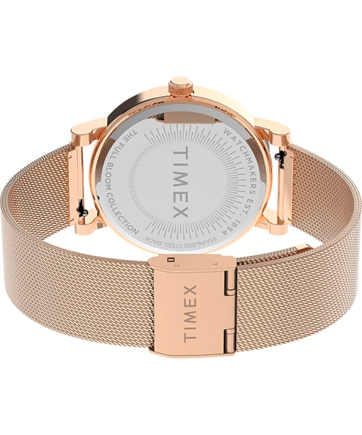 timex helix rose gold