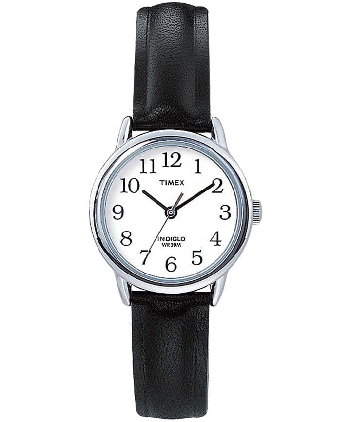 Easy Reader 25 mm, grande, bracelet en cuir ton argent/noir/blanc
