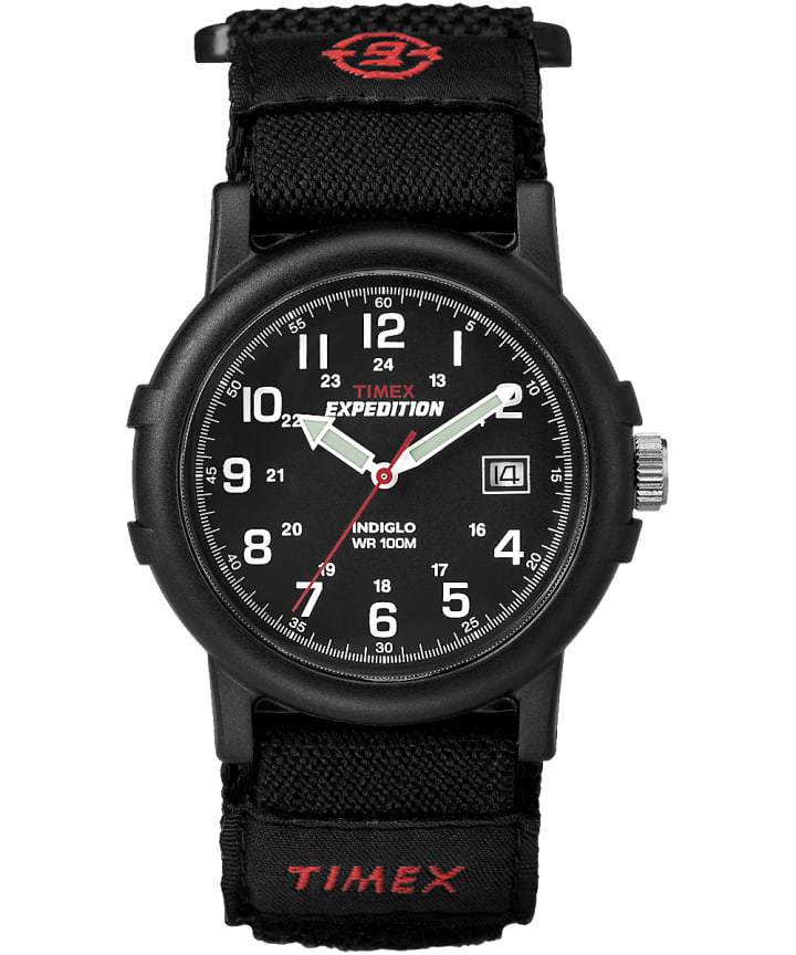 Expedition Camper 38mm Fabric FAST WRAP® Watch Black large