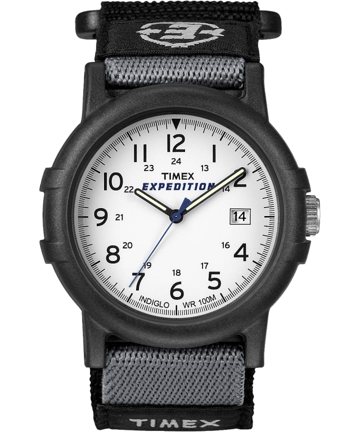 Montre Expedition Camper 38 mm Bracelet en nylon Black/White large