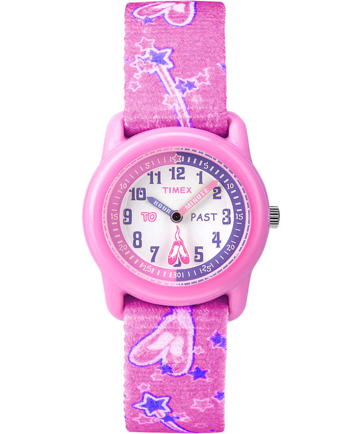kid's digital 35mm double layer fabric strap watch