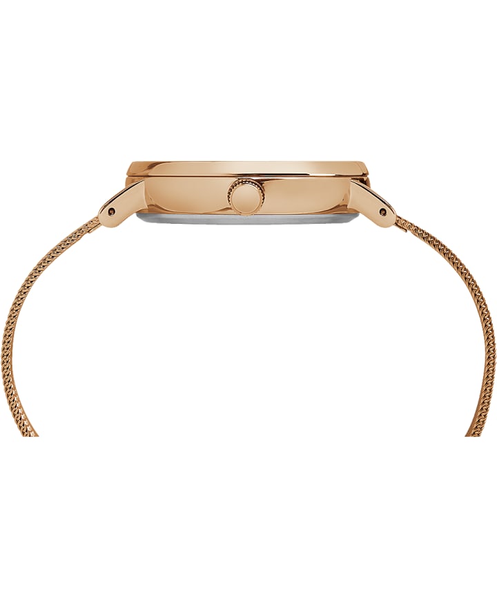 Reloj Fairfield de 37 mm con correa de malla metálica Rose-Gold-Tone/Natural large