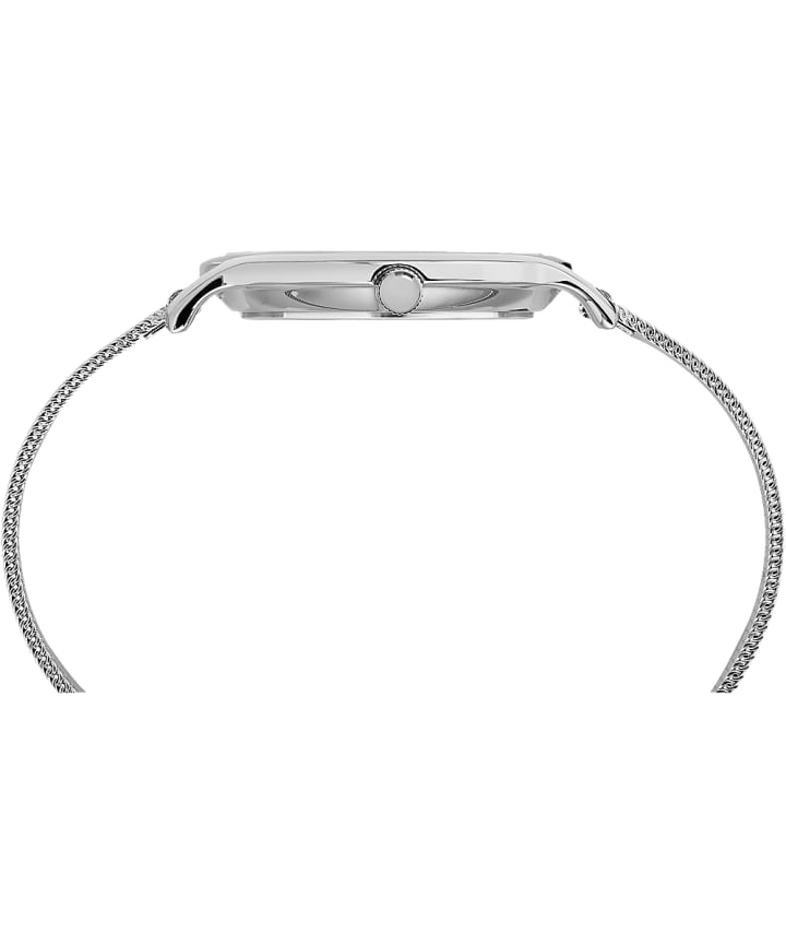 Metropolitan 34mm Mesh Band Watch Silver-Tone large