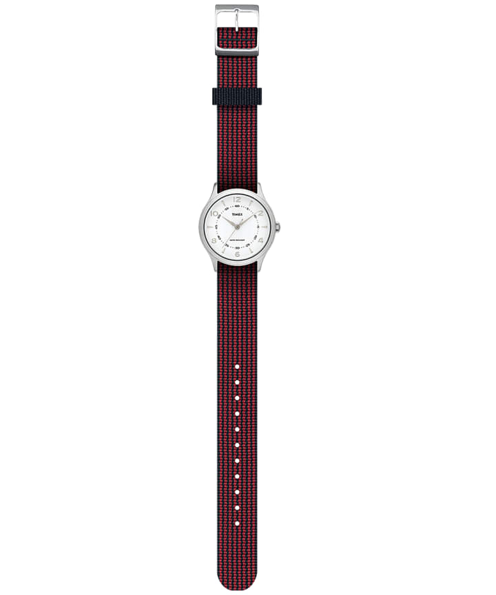 Whitney Village 36mm Reversible Grosgrain Strap Watch large