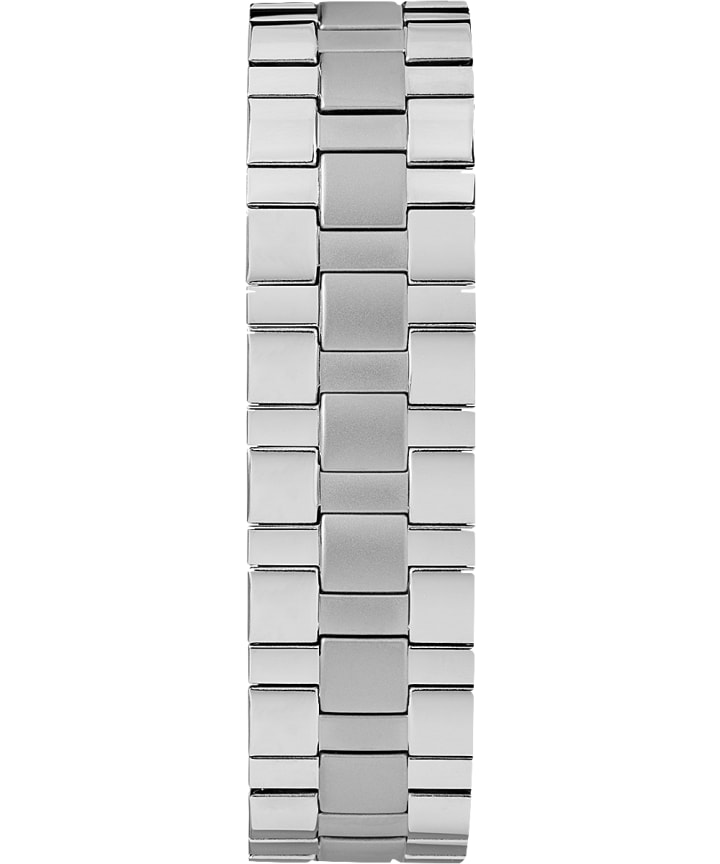 Easy Reader Date 38mm Expansion Band Watch Chrome/Silver-Tone/White large