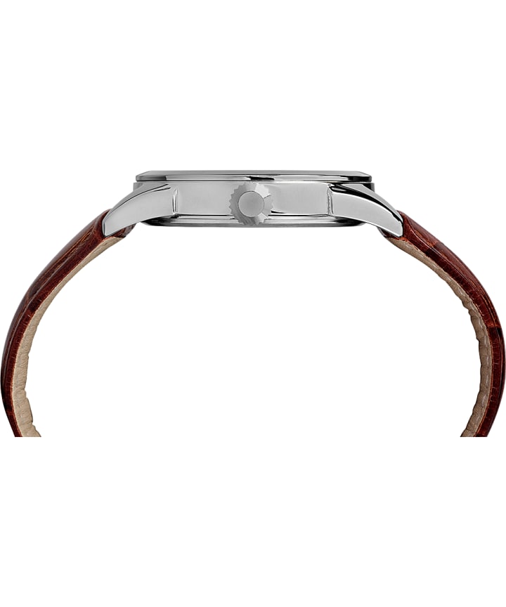 Easy Reader 38mm Leather Strap Watch Blue/Brown large
