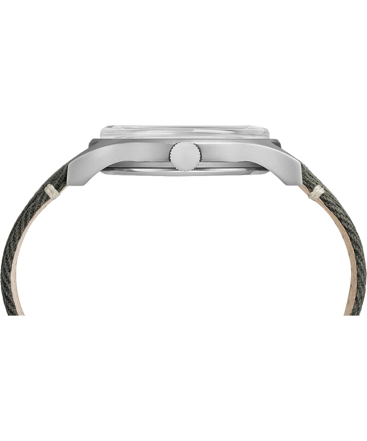 MK1 Steel 40mm Fabric Strap Watch Stainless-Steel/Green large