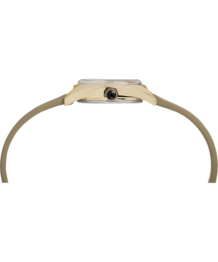 Milano Double-Wrap 24mm Leather Strap Watch Gold-Tone/Black large