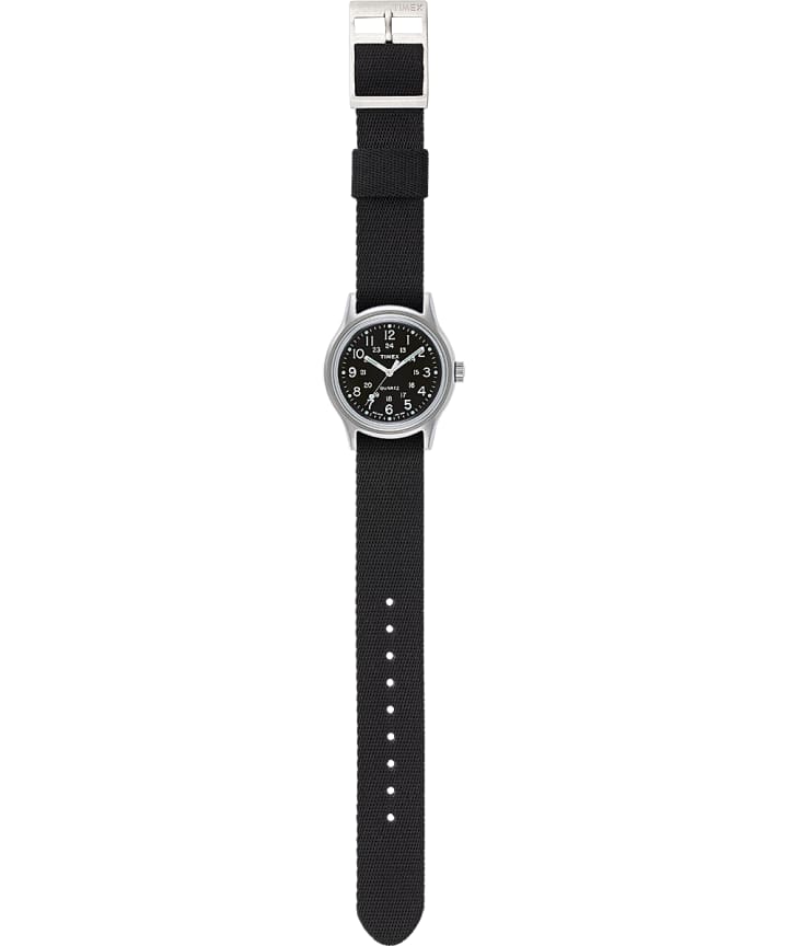 MK1 36mm Military inspired Grosgrain Strap Watch Silver-Tone/Black large