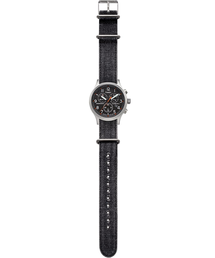 Allied Chronograph 42mm Denim Strap Watch large