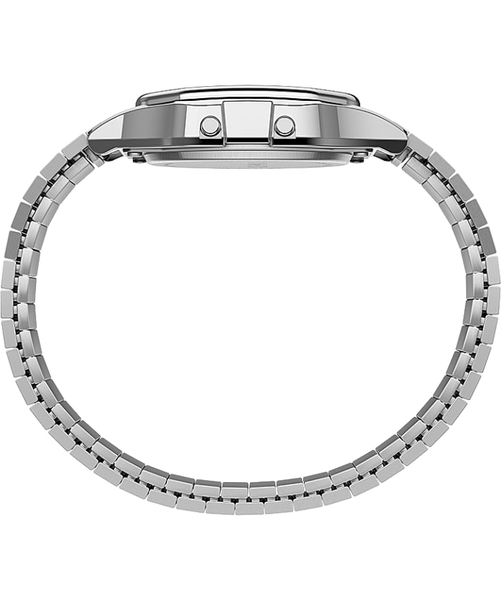 Timex T80 34mm Stainless Steel Expansion Band Watch Silver-Tone large
