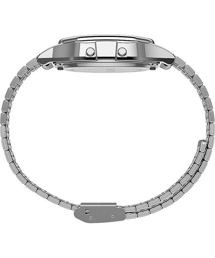 Timex T80 34mm Stainless Steel Bracelet Watch Silver-Tone large