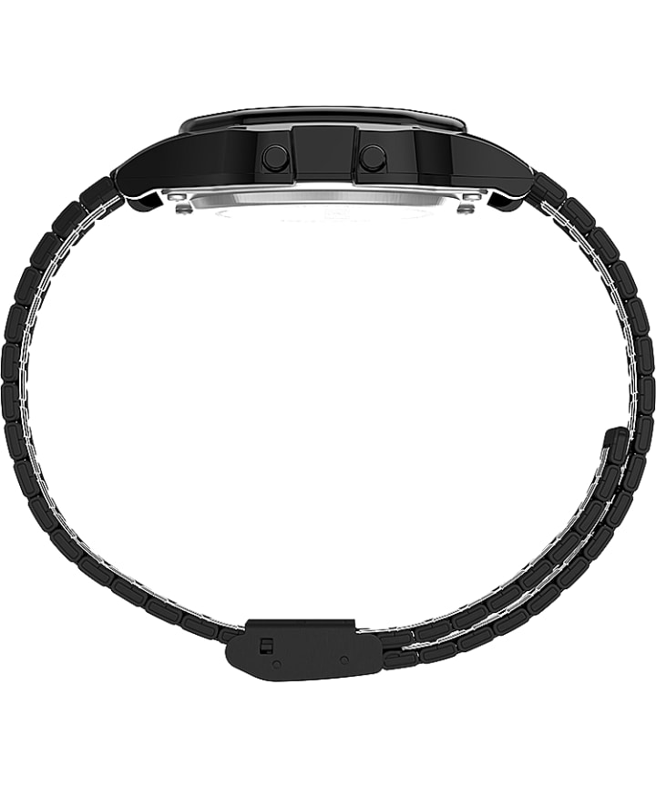 Timex T80 34mm Stainless Steel Bracelet Watch Black large