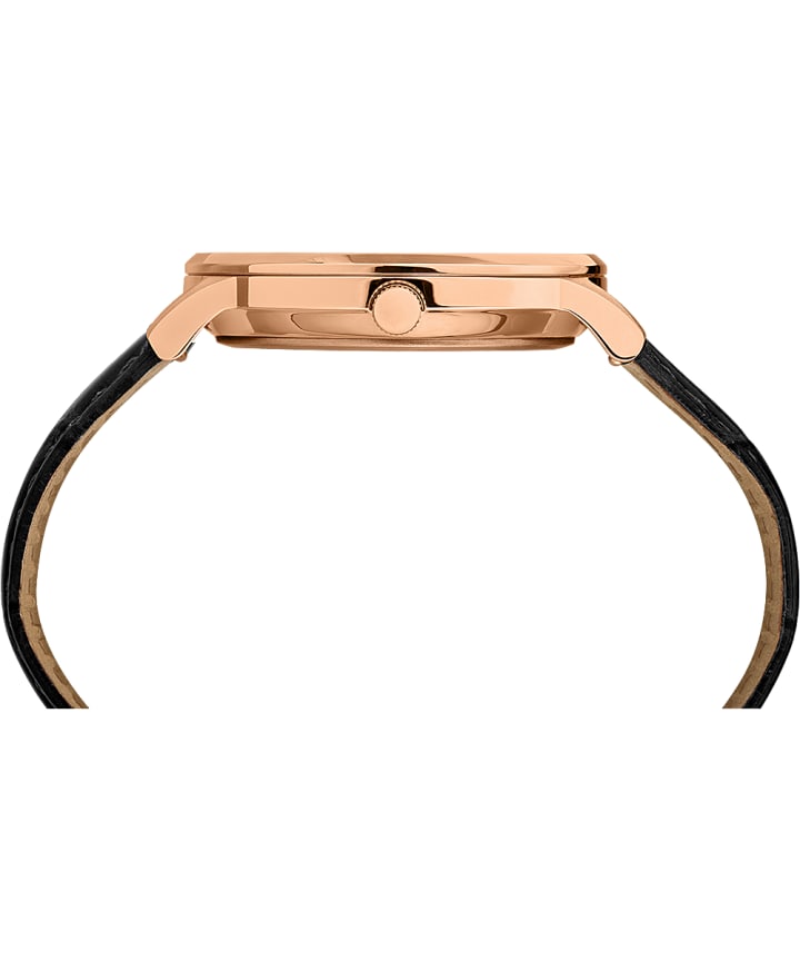 Waterbury Classic 40mm Leather Strap Watch Rose-Gold-Tone/Black large