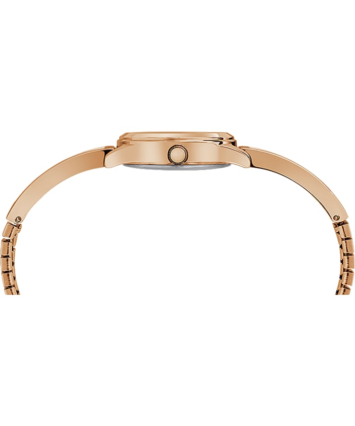 Fashion Stretch Bangle 25mm Expansion Band Watch Rose-Gold-Tone/Silver-Tone large