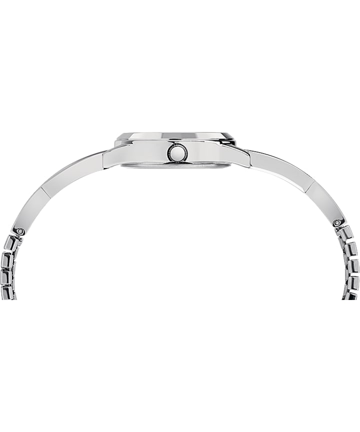 Fashion Stretch Bangle 25mm Expansion Band Watch Chrome/Silver-Tone large
