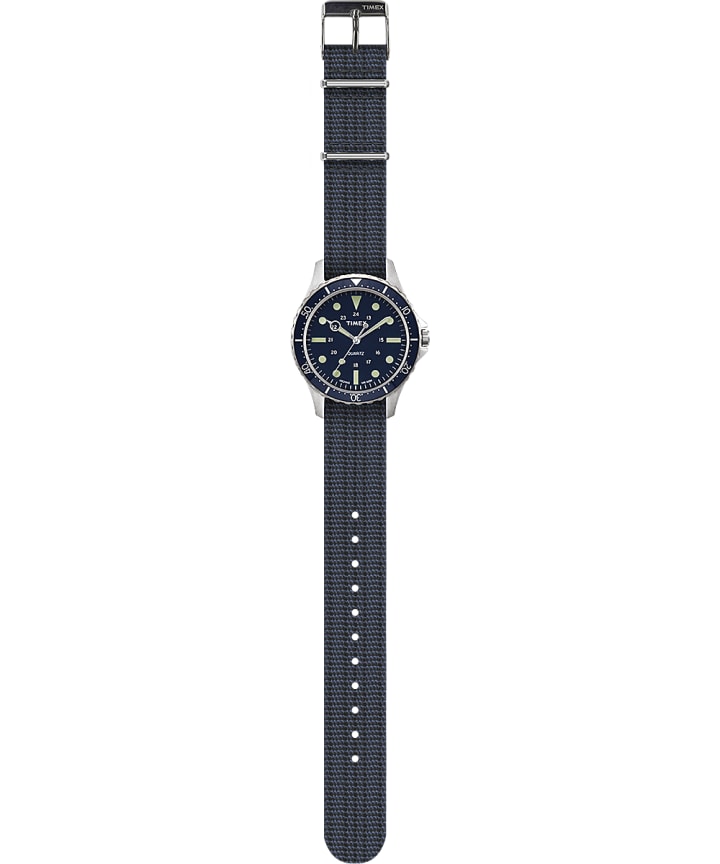 Navi Harbor 38mm Fabric Strap Watch Blue/Blue large