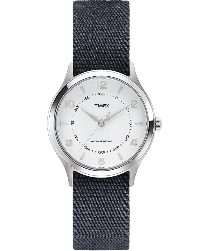 Whitney Village 36mm Reversible Grosgrain Strap Watch Stainless-Steel/White large