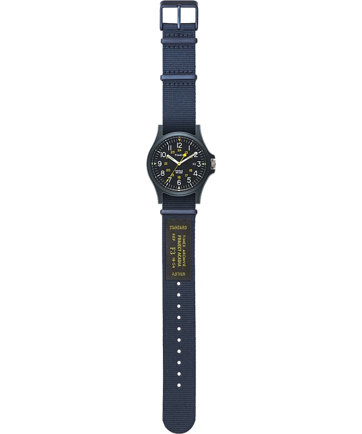 Acadia 40mm Fabric Strap Watch Blue large