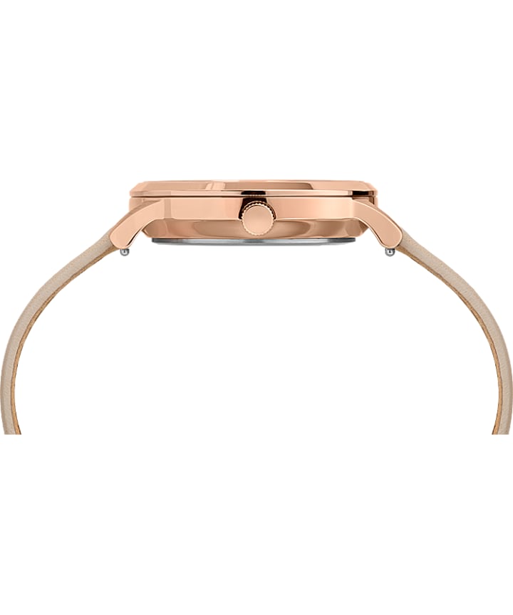 Waterbury Classic 36mm Leather Strap Watch Rose-Gold-Tone/Tan/White large