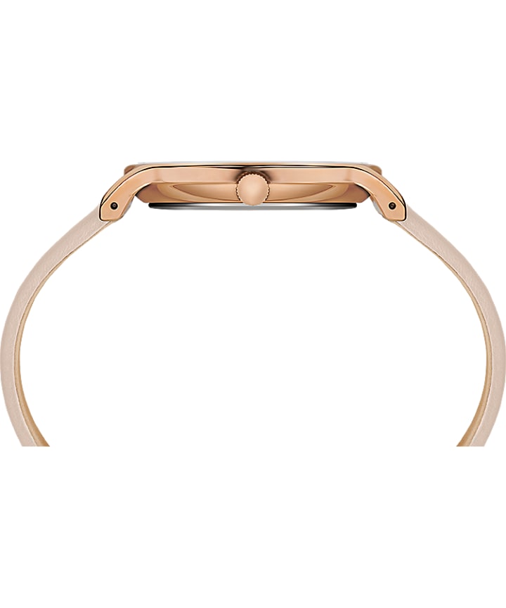 Transcend 38mm Leather Strap Watch Rose-Gold-Tone/Pink/Mother-of-Pearl large