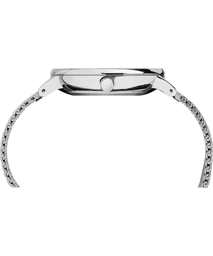 Fairfield 41mm Stainless Steel Mesh Band Watch Silver-Tone/Stainless-Steel/Blue large