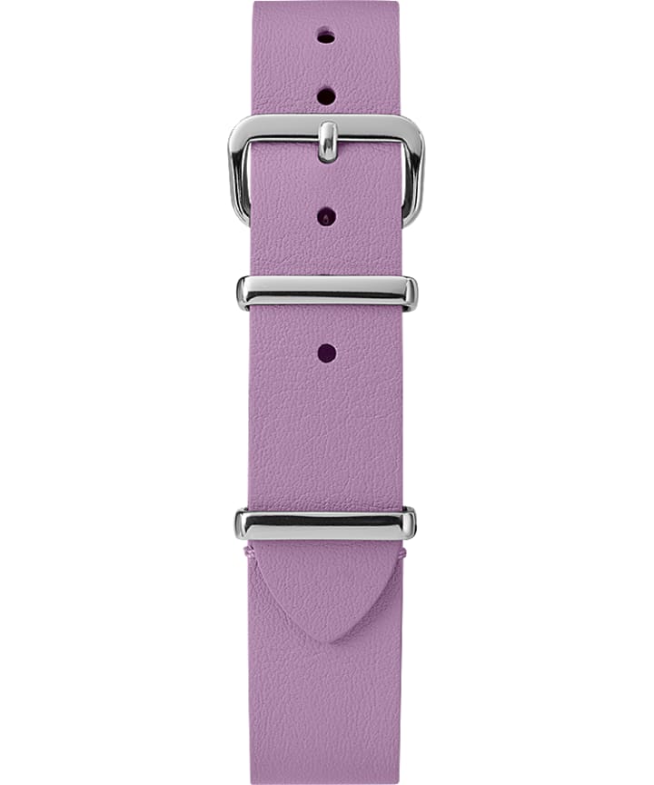 16mm Leather Slip-Thru Single Layer Strap Purple large