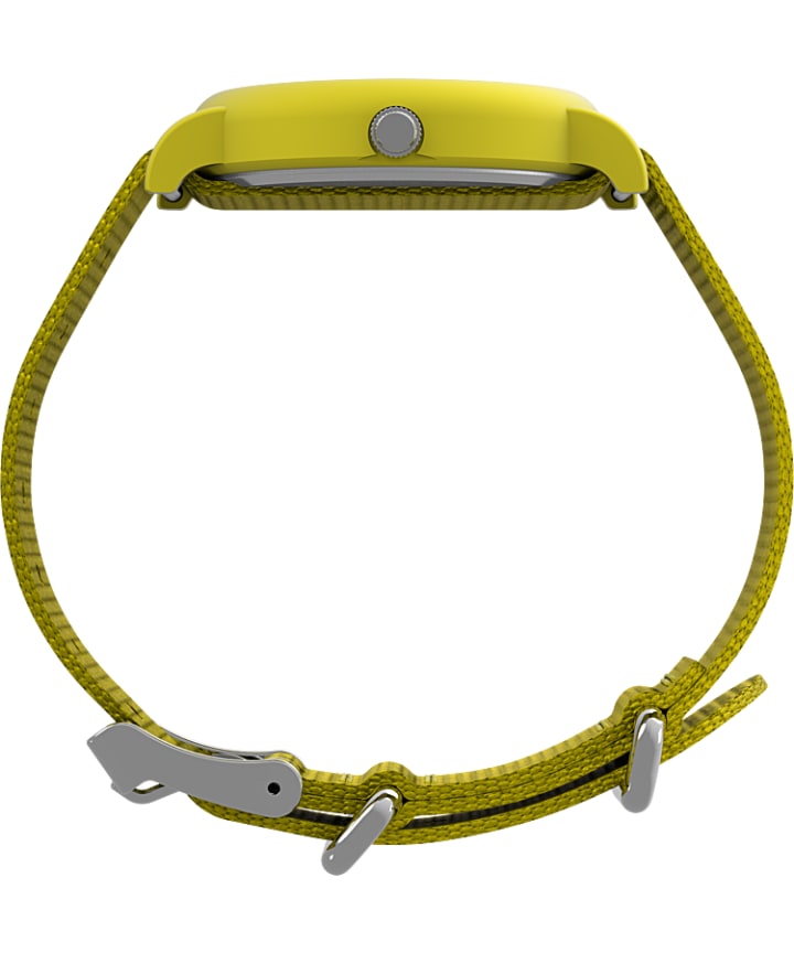 Timex x Peanuts - Weekender 34mm Fabric Strap Watch Yellow large