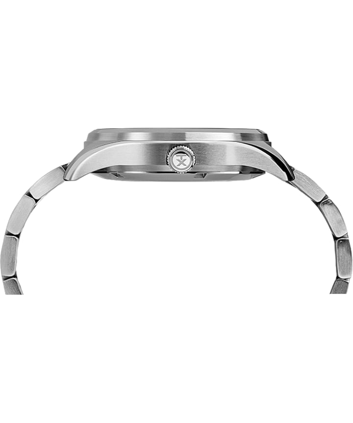 Waterbury Traditional Automatic 42mm Stainless Steel Bracelet Watch Stainless-Steel/Black large