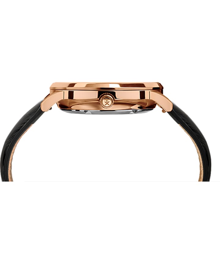 Waterbury Classic Automatic 40mm Leather Strap Watch Rose-Gold-Tone/Brown/Black large