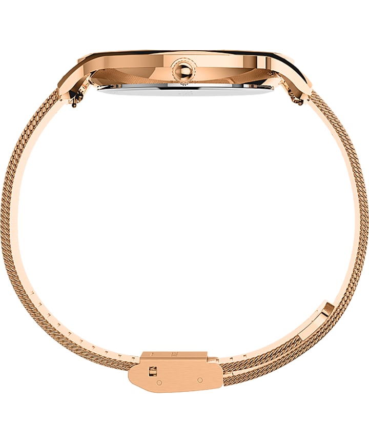 Transcend™ 38mm Stainless Steel Mesh Band Watch Rose-Gold-Tone/Pink large