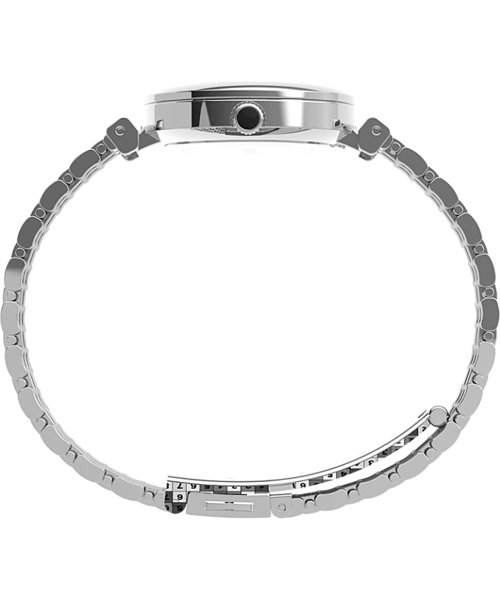Parisienne 28mm Stainless Steel Bracelet Watch Silver-Tone/Mother-of-Pearl large