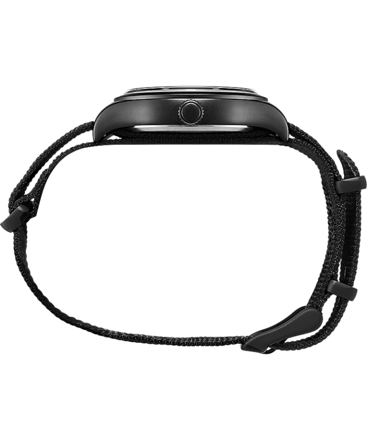 Timex x Wood Wood 38mm Fabric Strap Watch Black large