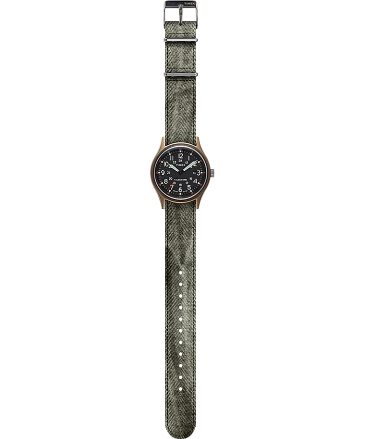 MK1 40mm Fabric Strap Watch Green large