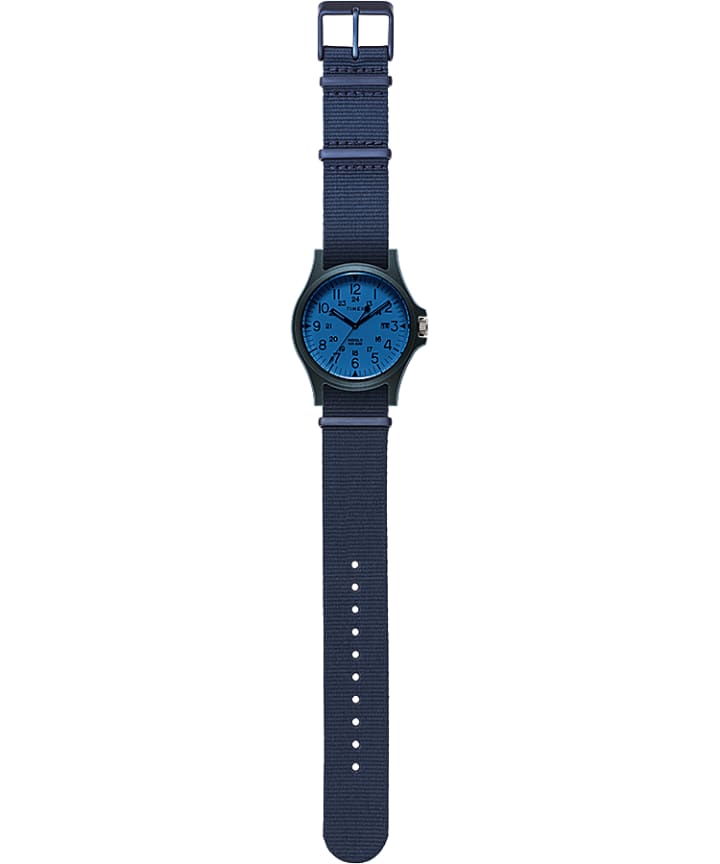 Acadia 40mm Fabric Strap Watch Blue/Blue large