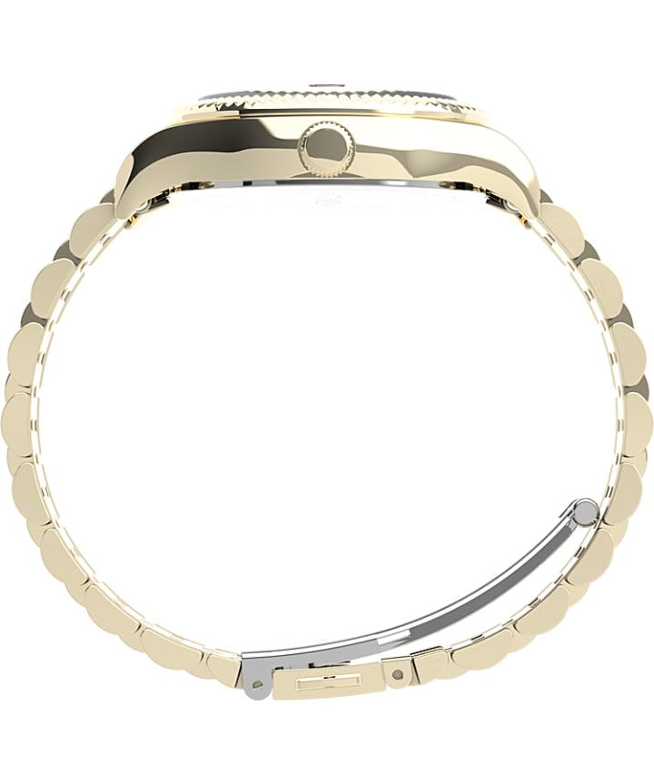 Waterbury Legacy 34mm Stainless Steel Bracelet Watch Gold-Tone/Brown large