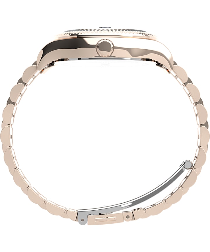 Waterbury Legacy 34mm Stainless Steel Bracelet Watch Rose-Gold-Tone/Blue large
