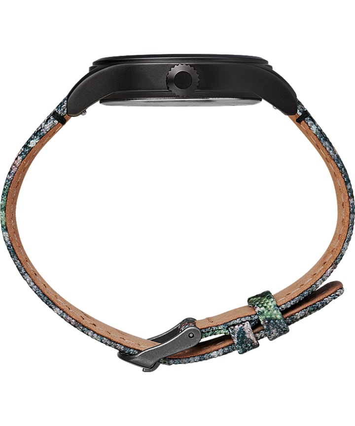 Timex Expedition Scout 40mm Fabric Strap Watch with Mossy Oak® Obsession Camo Black/Brown large